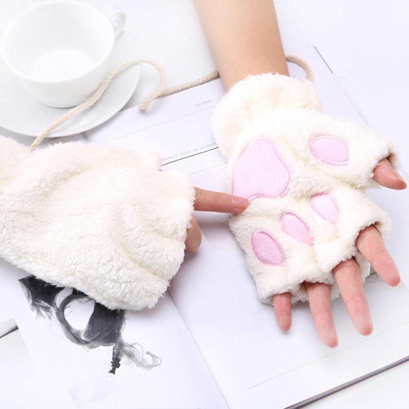 Cute Cat Fluffy Claw Fingerless Gloves Warm Soft Plush Fingerless Panda Glove Half Finger Women Winter Wear #W51
Cute Cat Fluffy Claw Fingerless Gloves Warm Soft Plush Fingerless Panda Glove Half Finger Women Winter Wear #W51