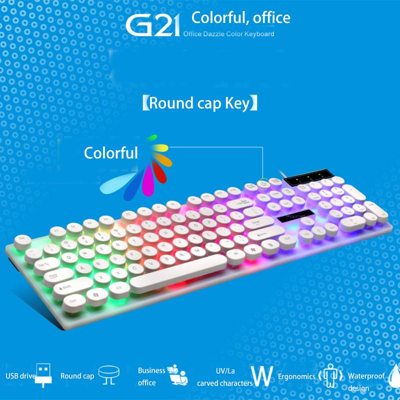 Office Gaming Keyboard with LED Backlit,104-Key Vintage Typewriter- Steampunk USB Wired Round/Square Keyboard For PC,Latop
Office Gaming Keyboard with LED Backlit,104-Key Vintage Typewriter- Steampunk USB Wired Round/Square Keyboard For PC,Latop