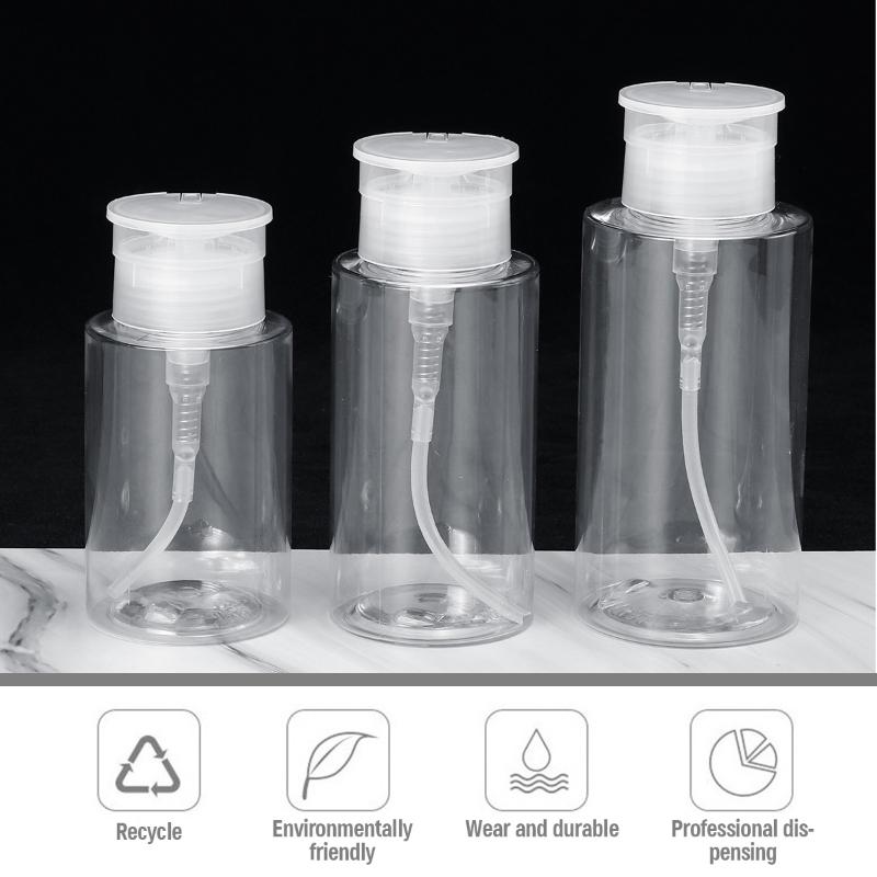 300ml 200ml 150ml push-down makeup remover transparent PP empty bottle press pump travel dispenser toner lotion water liquid bot
300ml 200ml 150ml push-down makeup remover transparent PP empty bottle press pump travel dispenser toner lotion water liquid bot
