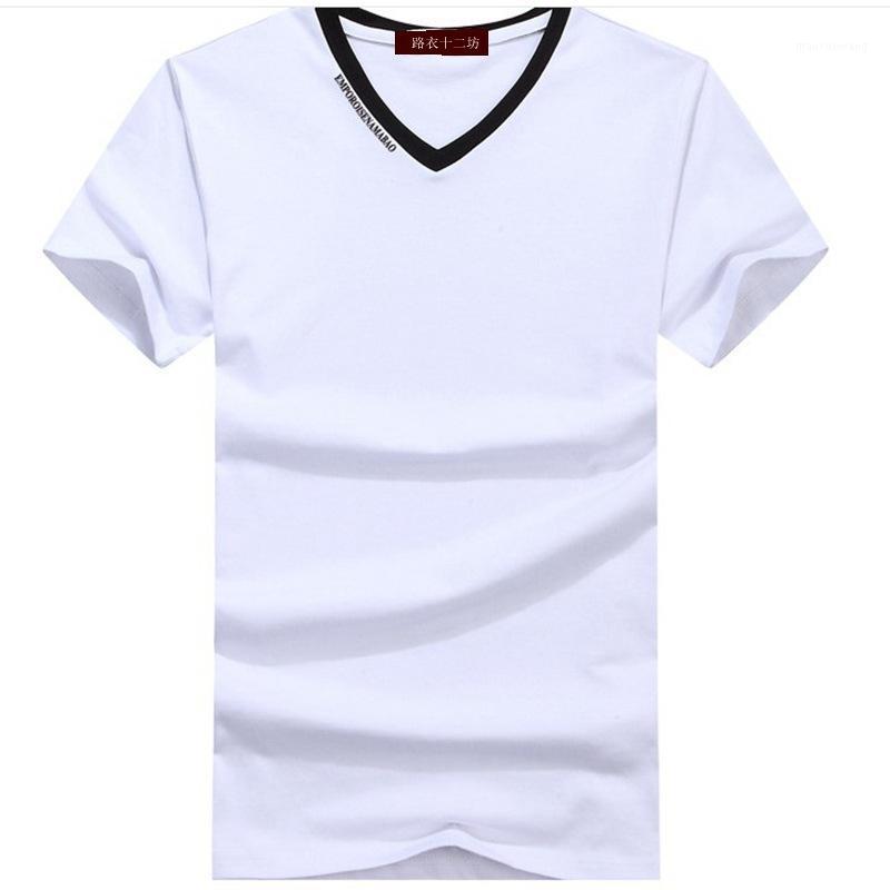 Summer T Shirt Men Casual Slim Fit V-neck Short Sleeve Cotton Men T-shirts Korean Style Solid Color T Shirt -4XL Tops Tees1, Black
Summer T Shirt Men Casual Slim Fit V-neck Short Sleeve Cotton Men T-shirts Korean Style Solid Color T Shirt -4XL Tops Tees1, Black