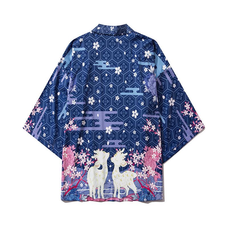 Fashion Streetwear Cartoon Deer Print Kimono Cardigan Robe China Haori Obi Traditional Japanese Clothes for Women Men
Fashion Streetwear Cartoon Deer Print Kimono Cardigan Robe China Haori Obi Traditional Japanese Clothes for Women Men