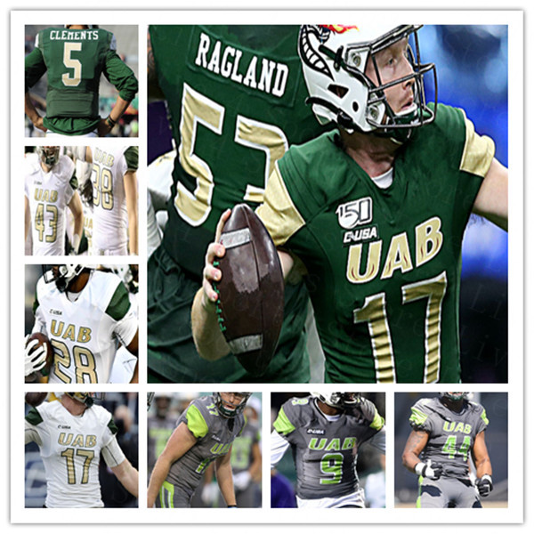Custom 2021 College UAB Alabama Birmingham Football Jersey Bryson Lucero Spencer Brown Myron Mitchell Tyler Johnston III Noah Wilder 4XL, Men green
Custom 2021 College UAB Alabama Birmingham Football Jersey Bryson Lucero Spencer Brown Myron Mitchell Tyler Johnston III Noah Wilder 4XL, Men green