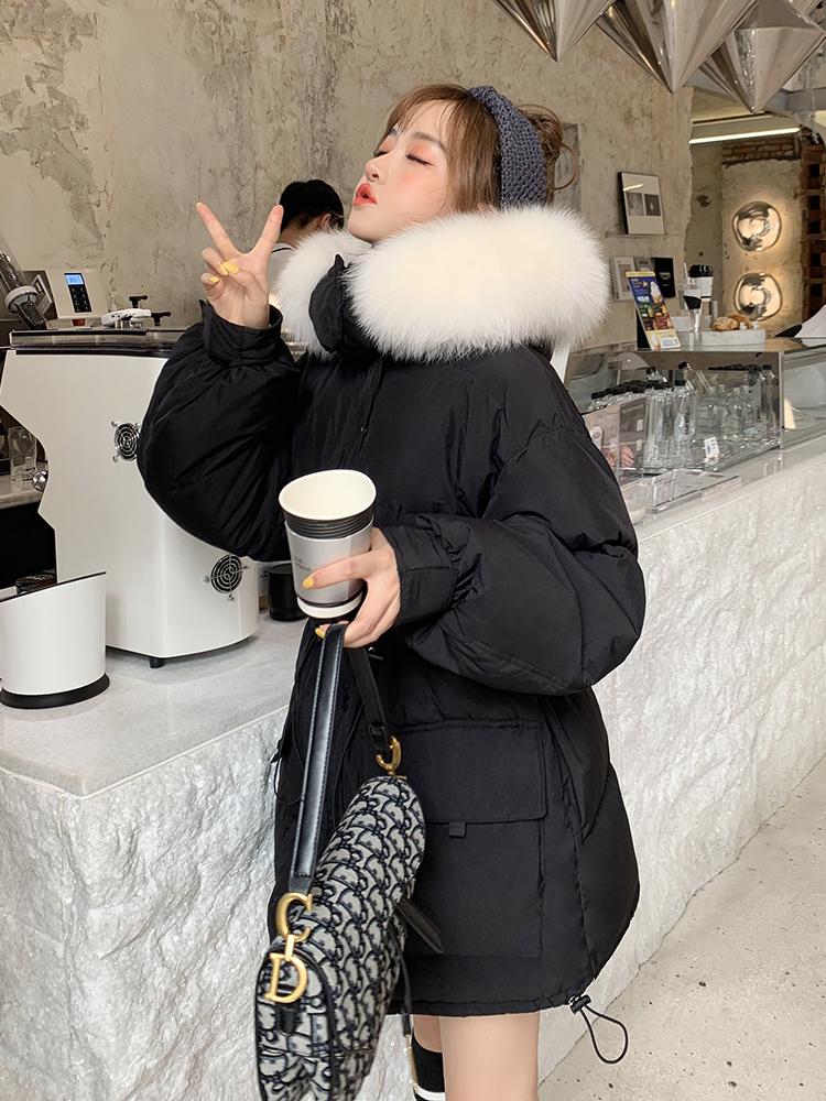 2020 White Duck Down Jacket Women Winter Coat Korean Real Fur Collar Overcoat Puffer Jacket Kurtka Damska KJ3480, Black
2020 White Duck Down Jacket Women Winter Coat Korean Real Fur Collar Overcoat Puffer Jacket Kurtka Damska KJ3480, Black