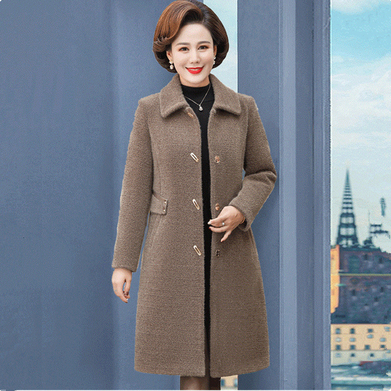 2021 New Women's coat quality winter wool jacket mid-length plus upper solid size fine outerwear feminine, Red rose
2021 New Women's coat quality winter wool jacket mid-length plus upper solid size fine outerwear feminine, Red rose