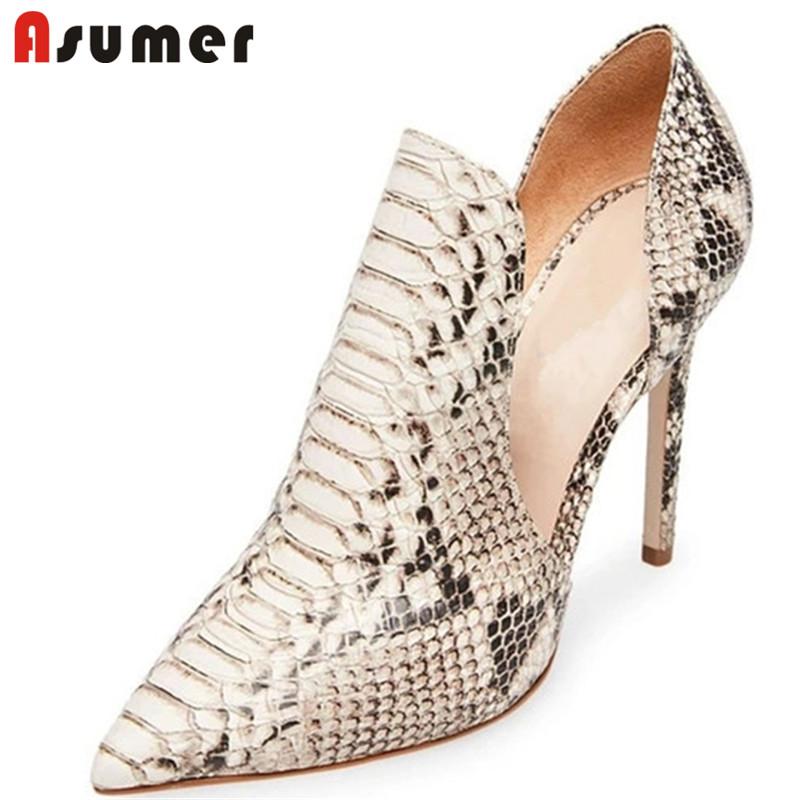 ASUMER 2020 new arrive women pumps snake pointed toe spring summer party prom shoes sexy thin high heels single shoes ladies, Black
ASUMER 2020 new arrive women pumps snake pointed toe spring summer party prom shoes sexy thin high heels single shoes ladies, Black