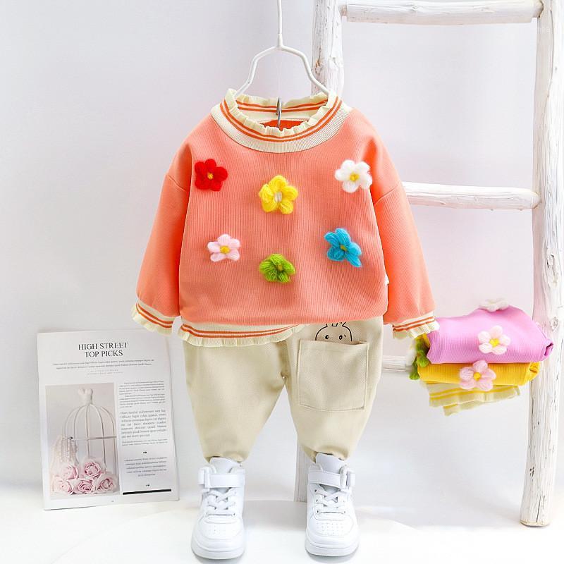 Kids Baby Boys Girls Foral Long Sleeve Tops shirts + Solid Pants 2pcs Spring Autumn Toddler Sets Children Casual Costumes1, Orange
Kids Baby Boys Girls Foral Long Sleeve Tops shirts + Solid Pants 2pcs Spring Autumn Toddler Sets Children Casual Costumes1, Orange