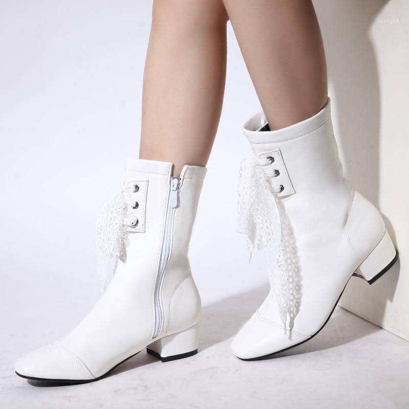 YMECHIC Winter Fashion Chunky Block Heel Short Boot White Black Riband Cross Strap Square Toe Ladies Shoes Ankle Boots Plus Size1
YMECHIC Winter Fashion Chunky Block Heel Short Boot White Black Riband Cross Strap Square Toe Ladies Shoes Ankle Boots Plus Size1