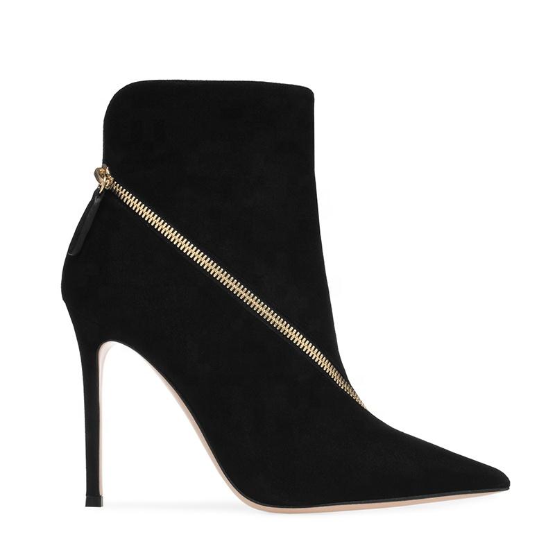 MKKHOU fashion Short boot Women 2021 shoes sexy dress high heels black faux suede zipper high heels pointed nude boots women, Black 12cm
MKKHOU fashion Short boot Women 2021 shoes sexy dress high heels black faux suede zipper high heels pointed nude boots women, Black 12cm