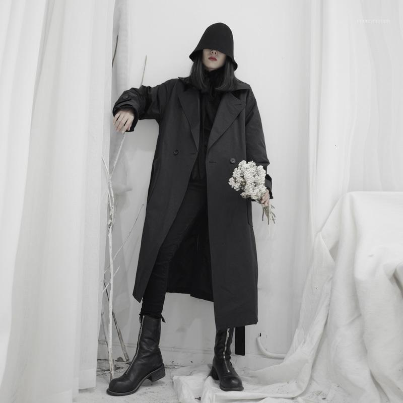 Women Black Long Big Size Trench New Lapel Long Sleeve Loose Fit Windbreaker Fashion Tide Utumn Winter 2020 19-a6941
Women Black Long Big Size Trench New Lapel Long Sleeve Loose Fit Windbreaker Fashion Tide Utumn Winter 2020 19-a6941