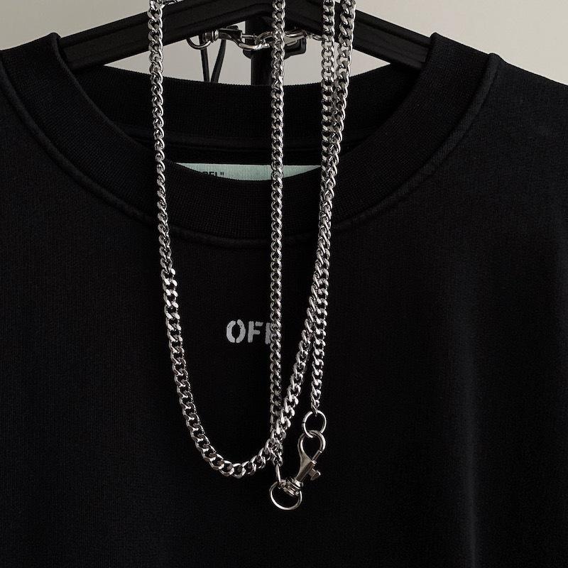 Fashion hip hop punk double buckle personality necklace thick chain sweater chain hot sale
Fashion hip hop punk double buckle personality necklace thick chain sweater chain hot sale