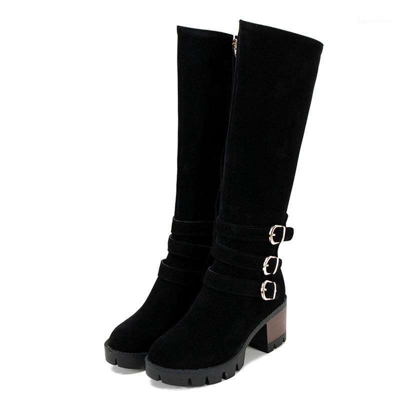 NASBAVI new fashion suede contracted Europe and America British style zipper high heel belt buckle Solid color winter boots1, Black
NASBAVI new fashion suede contracted Europe and America British style zipper high heel belt buckle Solid color winter boots1, Black