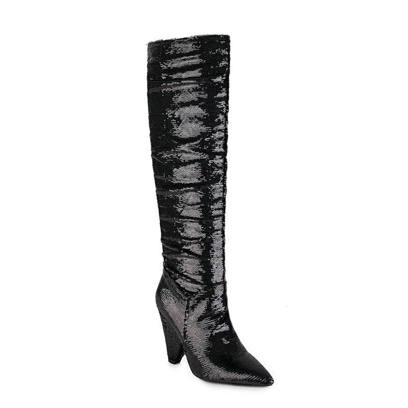 2021 new Knee High Women Boots Pointed Toe Slip On Women Shoes Square Heel Winter Keep Warm Short Boots Big Size 34-43, Black
2021 new Knee High Women Boots Pointed Toe Slip On Women Shoes Square Heel Winter Keep Warm Short Boots Big Size 34-43, Black