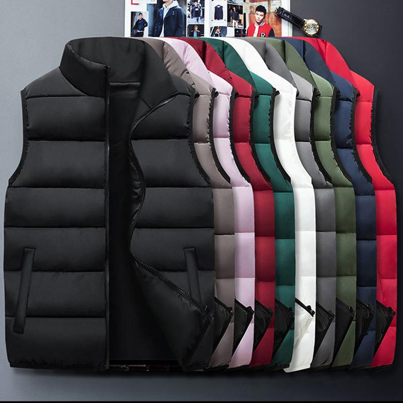 2020 Vest Men Winter Casual Thicken Warm Cotton-padded Solid Color Big Pockets Sleeveless Coat Plus Size 5XL Men Clothing, Black
2020 Vest Men Winter Casual Thicken Warm Cotton-padded Solid Color Big Pockets Sleeveless Coat Plus Size 5XL Men Clothing, Black