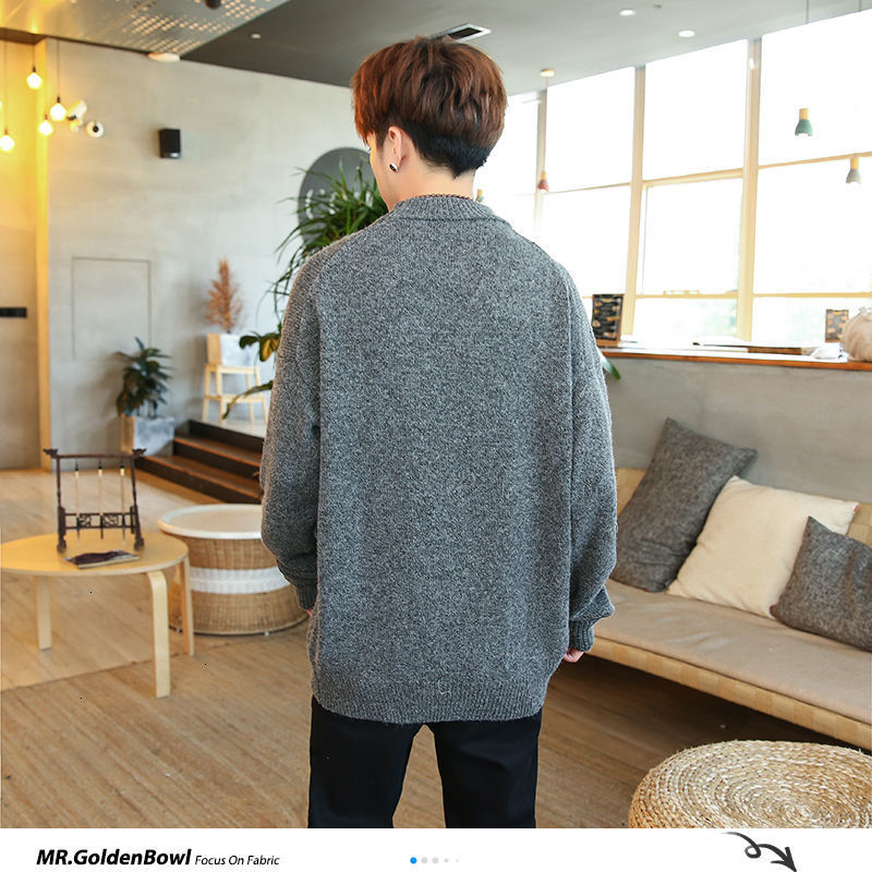 MrGoldenBowl Autumn Warm Men Sweaters Chinese Dragon Printed Knitted Pullovers Plus Size Man Loose Sweater Tops 201221