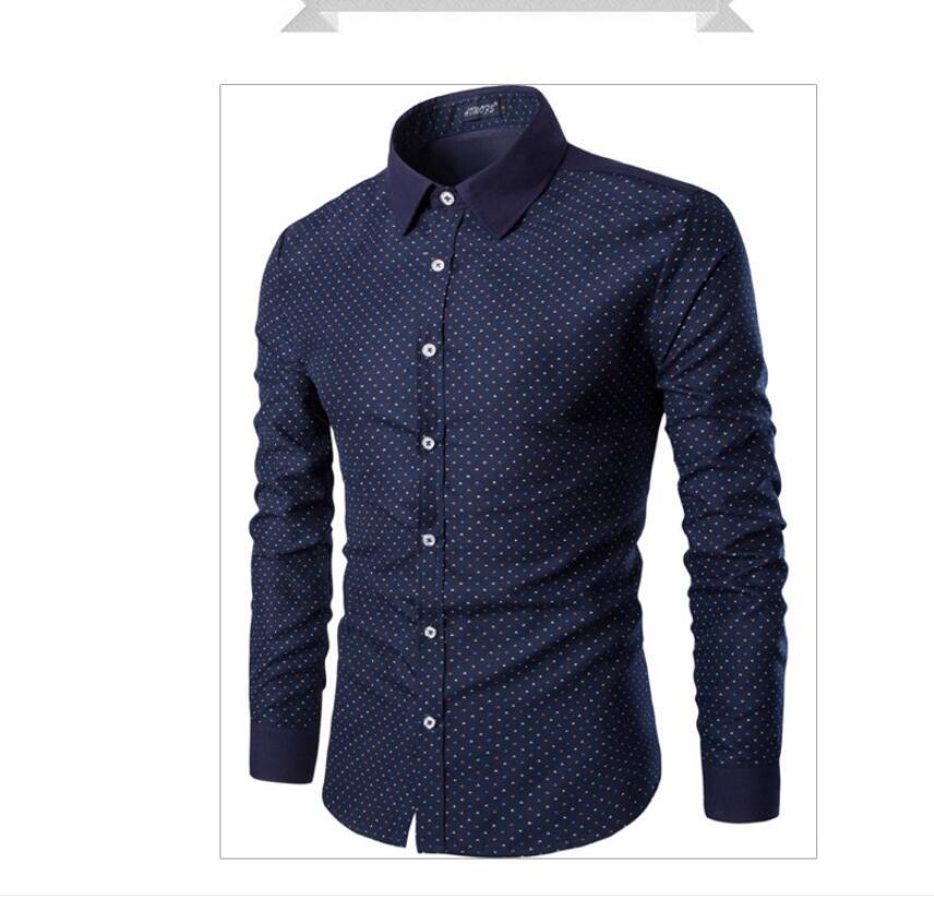 2021 New Men Long Sleeve Slim Fit Shirt Spring Casual Clothes Male Shirts V9d7, Navy blue
2021 New Men Long Sleeve Slim Fit Shirt Spring Casual Clothes Male Shirts V9d7, Navy blue