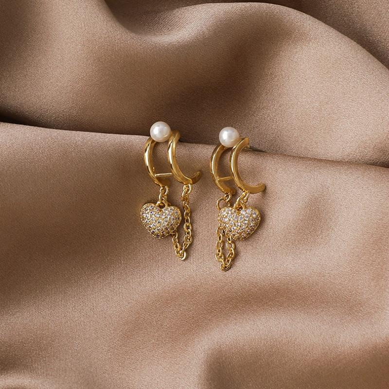 Stud 2021 Arrival Korean Trendy Geometric Crystal Love Chain Tassel Earrings For Women Fashion Jewelry Gifts
Stud 2021 Arrival Korean Trendy Geometric Crystal Love Chain Tassel Earrings For Women Fashion Jewelry Gifts