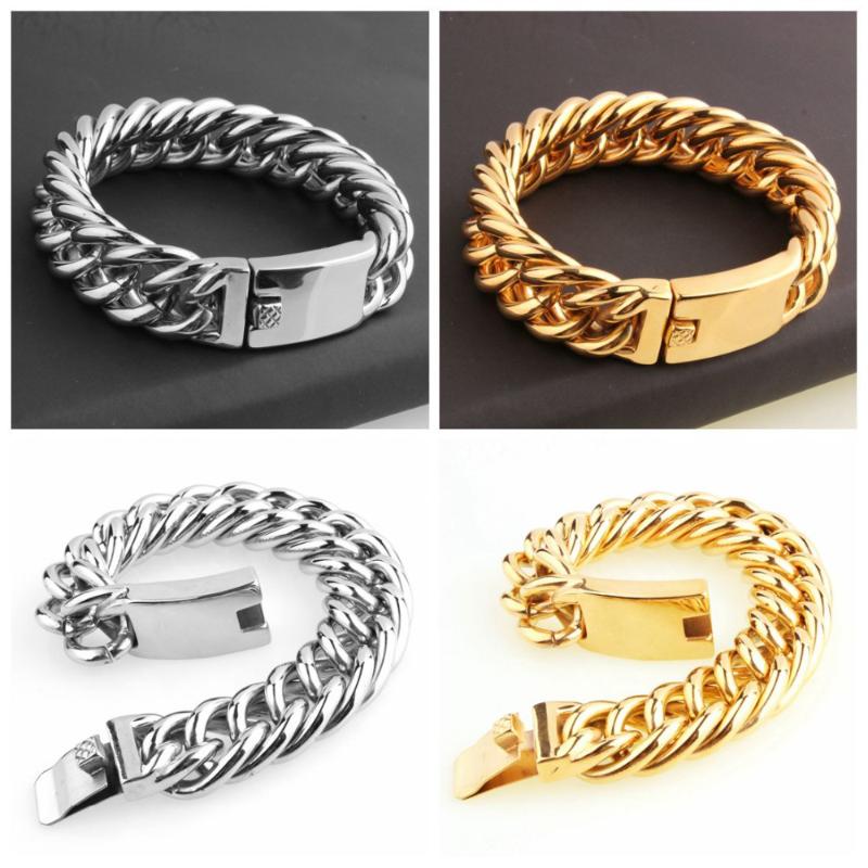 19mm Heavy 316L Stainless Steel Curb Cuban Chain Strong Men's Boy's Chain Bracelet Bangle Xmas With Casting Buckle 152g
19mm Heavy 316L Stainless Steel Curb Cuban Chain Strong Men's Boy's Chain Bracelet Bangle Xmas With Casting Buckle 152g