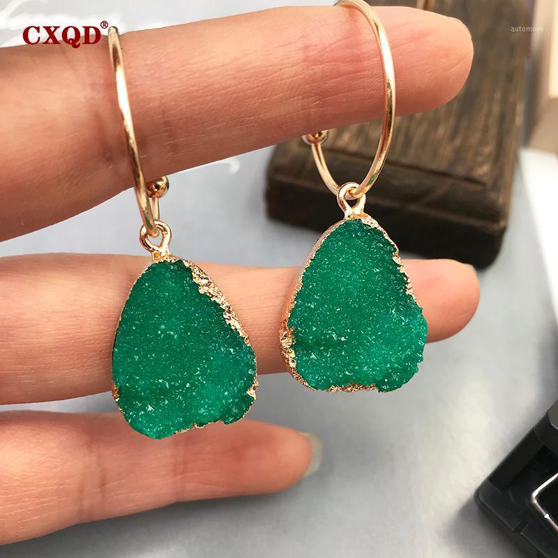 CXQD 1 Pair European Jewelry Colorful Water Drop Dangle Earrings Pink Black Resin Stone Drusy Earrings For Women Jewelry YM00711
CXQD 1 Pair European Jewelry Colorful Water Drop Dangle Earrings Pink Black Resin Stone Drusy Earrings For Women Jewelry YM00711