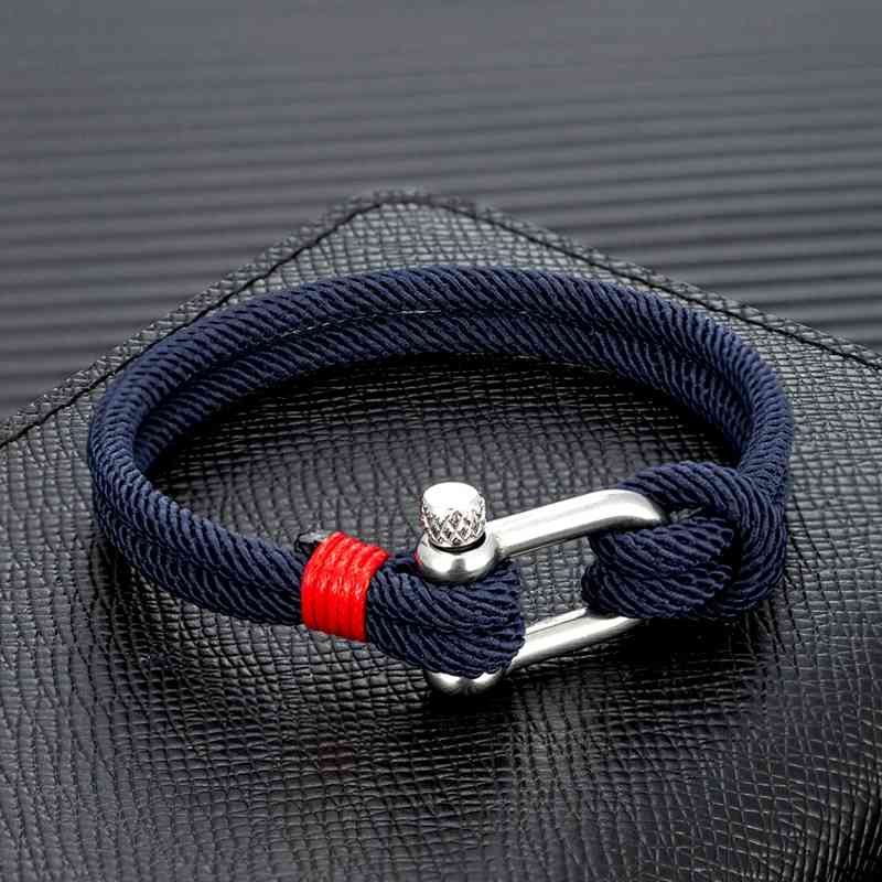 Mkendn Men Nautical Double Strand u Shape Shackle Survival Rope Bracelet Women Outdoor Camping Rescue Emergency Jewelry
Mkendn Men Nautical Double Strand u Shape Shackle Survival Rope Bracelet Women Outdoor Camping Rescue Emergency Jewelry