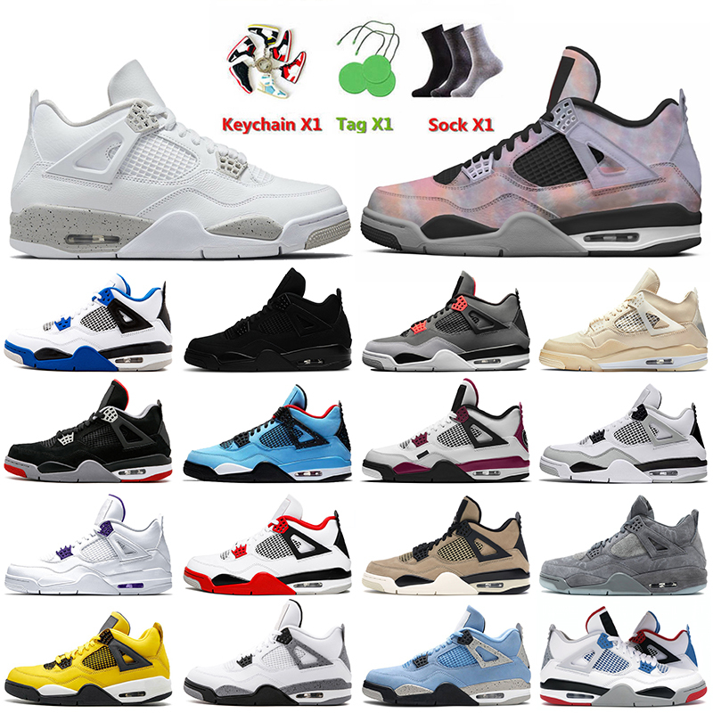 2022 Top Fashion Jumpman 4 Basketball Shoes 4s Zen Master White Oreo Infrared Military Black Cat Sail Fire Red Thunder With Socks Women Mens, D35 white oreo 36-47
2022 Top Fashion Jumpman 4 Basketball Shoes 4s Zen Master White Oreo Infrared Military Black Cat Sail Fire Red Thunder With Socks Women Mens, D35 white oreo 36-47