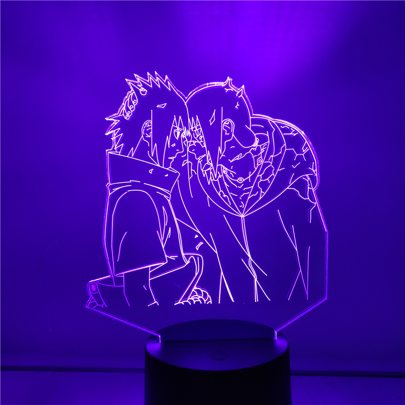 Anime Naruto LED Night Light Uchiha Sasuke Itachi Action Figures 3D Illusion Lamps Home Table Decoration Light Child Kids Gifts 201028
Anime Naruto LED Night Light Uchiha Sasuke Itachi Action Figures 3D Illusion Lamps Home Table Decoration Light Child Kids Gifts 201028