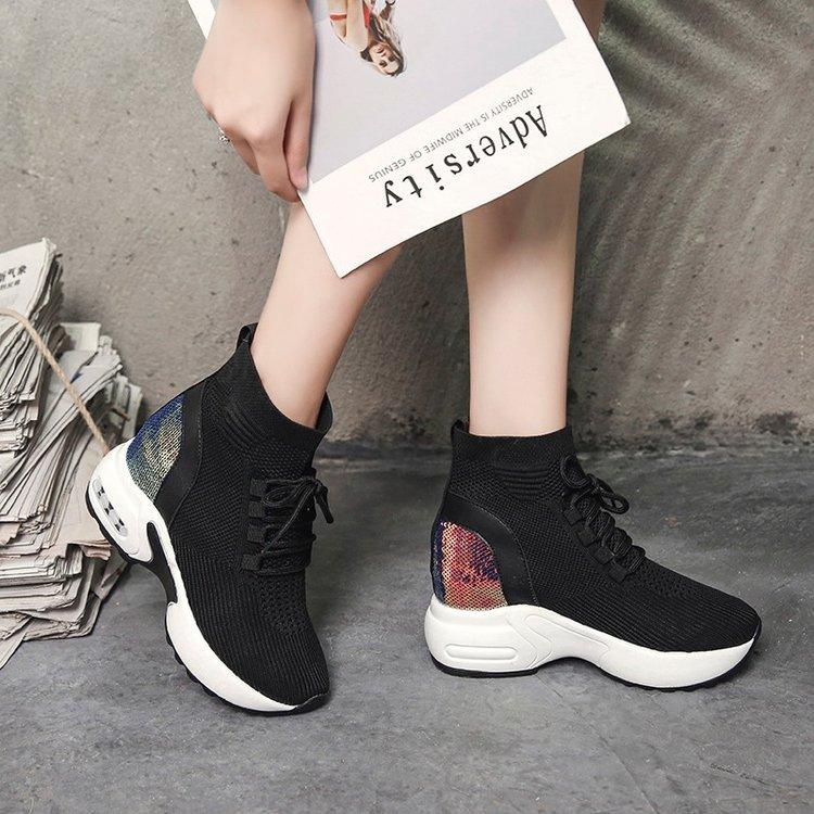 Sock Boots Woman Hided Wedge Platform Female Casual Shoes 2020 winter New Wedge Lady Knitting Short Ankle Boots Platform u115, White
Sock Boots Woman Hided Wedge Platform Female Casual Shoes 2020 winter New Wedge Lady Knitting Short Ankle Boots Platform u115, White