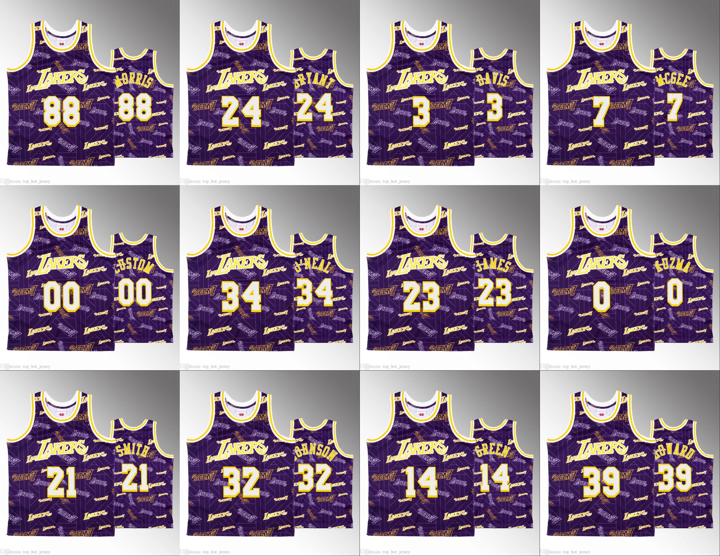 Men Los Angeles Lakers Kobe Bryant LeBron James Magic Johnson Anthony Davis NBA Purple Custom Tear Up Pack Jersey, Black
Men Los Angeles Lakers Kobe Bryant LeBron James Magic Johnson Anthony Davis NBA Purple Custom Tear Up Pack Jersey, Black