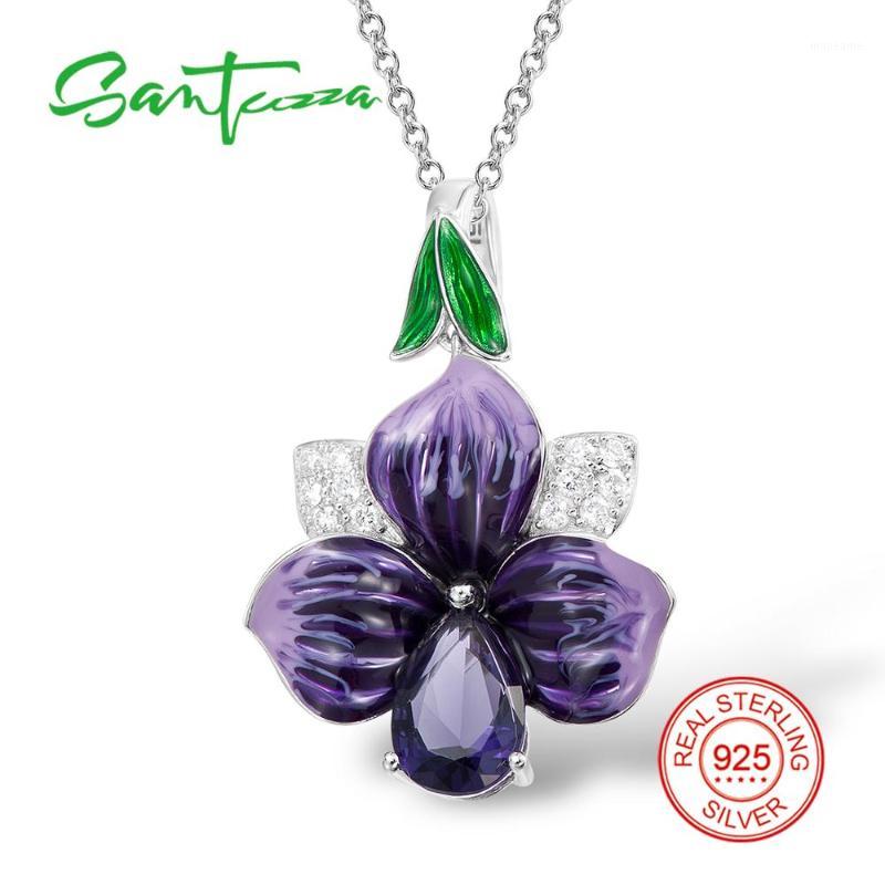 Wholesale-Silver Flower Pendant Fit For Necklace For Women Purple Flower HANDMADE Enamel Pendant CZ Stone Pure 925 Sterling Silver Jewelry1
Wholesale-Silver Flower Pendant Fit For Necklace For Women Purple Flower HANDMADE Enamel Pendant CZ Stone Pure 925 Sterling Silver Jewelry1