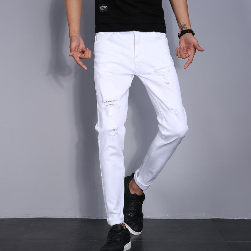New Ripped Skinny Jeans Slim Hip Hop Men Fashion Knee Hole Distressed White Solid Color Motorcycle Biker Joggers Denim Pants, 620 white
New Ripped Skinny Jeans Slim Hip Hop Men Fashion Knee Hole Distressed White Solid Color Motorcycle Biker Joggers Denim Pants, 620 white