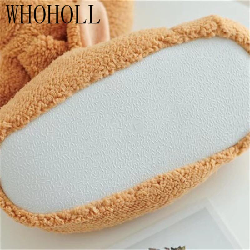 Slippers Funny Home Indoor Floor Shoes Cute Animal Dog Winter Thick Plush Lazy Warm Furry1