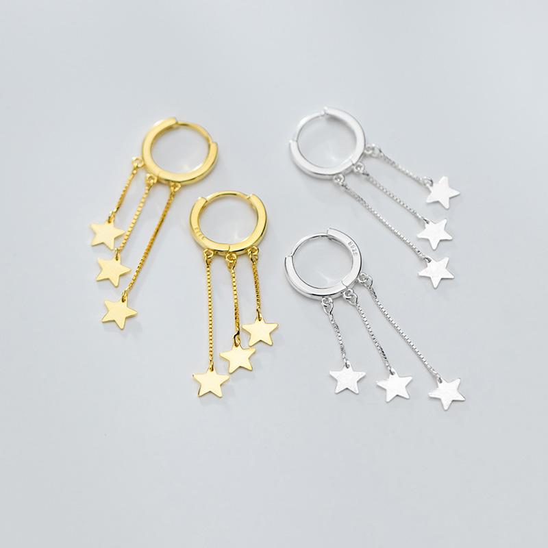 80s Rockstar Star Hoop Earring Real 925 Sterling Silver Golden Color Fine Jewelry For Elegant Women Party Prom Birthday Gifts
80s Rockstar Star Hoop Earring Real 925 Sterling Silver Golden Color Fine Jewelry For Elegant Women Party Prom Birthday Gifts