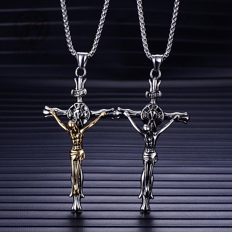 Zhijia Jewelry Cross Necklace Men/Women Jewelry Christmas Gift Trendy Stinless steel Vintage Crucifix Jesus Chain & Pendant
Zhijia Jewelry Cross Necklace Men/Women Jewelry Christmas Gift Trendy Stinless steel Vintage Crucifix Jesus Chain & Pendant