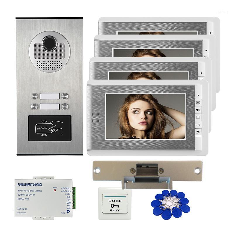FREE SHIP 7" Video Door Phone Intercom System RFID Access Doorbell Camera for 2 / 3 / 4 Family Apartment + Electric Strike Lock1
FREE SHIP 7" Video Door Phone Intercom System RFID Access Doorbell Camera for 2 / 3 / 4 Family Apartment + Electric Strike Lock1