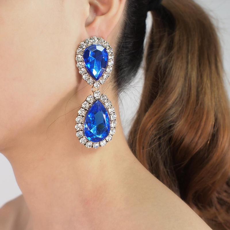 MANILAI Trendy Elegant Wedding Earrings Luxury Rhinestone Crystal Teardrop Dangle Earrings For Women Party Jewelry 7 color
MANILAI Trendy Elegant Wedding Earrings Luxury Rhinestone Crystal Teardrop Dangle Earrings For Women Party Jewelry 7 color