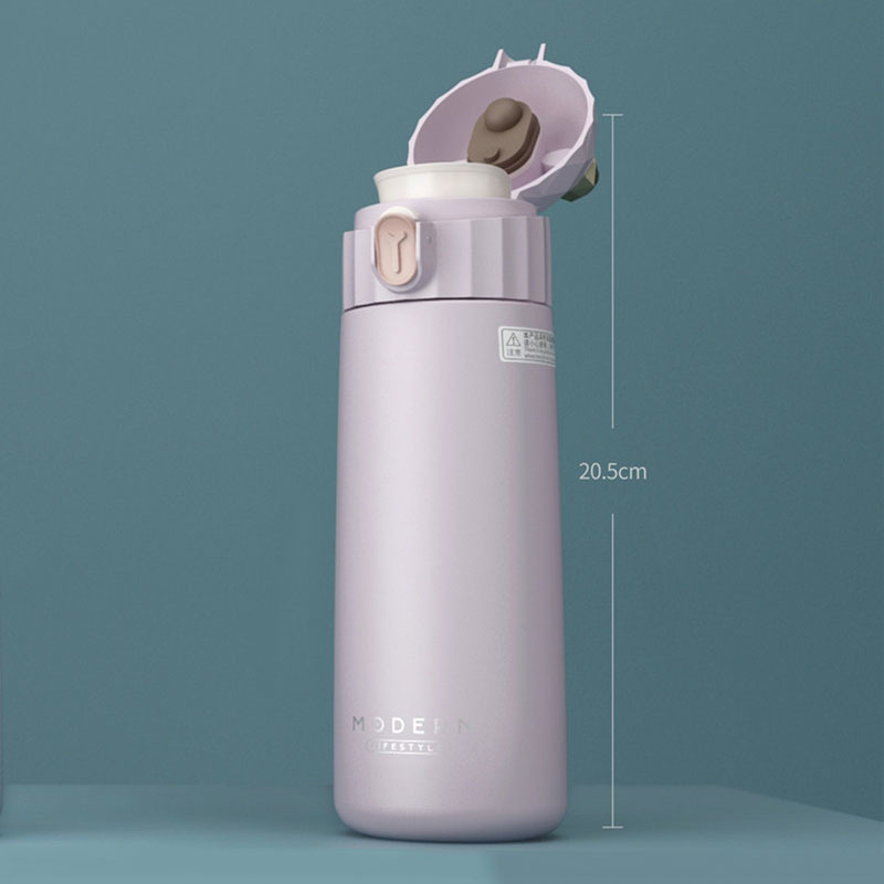 Modern Bear Thermal Cup 304 Stainless Steel Tumbler 350ml Vacuum Flask Lovely Girls Water Thermos Bottle Travel Insulated Cup LJ201218