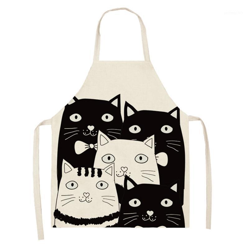 Cute Cat Pattern Kitchen Aprons Women Adult Kids Black White Cartoon Cat Cotton Linen Bibs Home Cooking BBQ Apron1
Cute Cat Pattern Kitchen Aprons Women Adult Kids Black White Cartoon Cat Cotton Linen Bibs Home Cooking BBQ Apron1