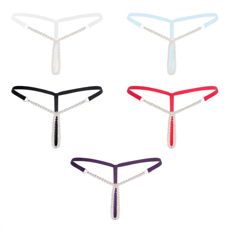 Women Sexy Erotic Lingerie Briefs Micro Mini Panties G-Strings Crotchless Open Crotch Thong with Pearls Ladies Massage Underwear, Black
Women Sexy Erotic Lingerie Briefs Micro Mini Panties G-Strings Crotchless Open Crotch Thong with Pearls Ladies Massage Underwear, Black