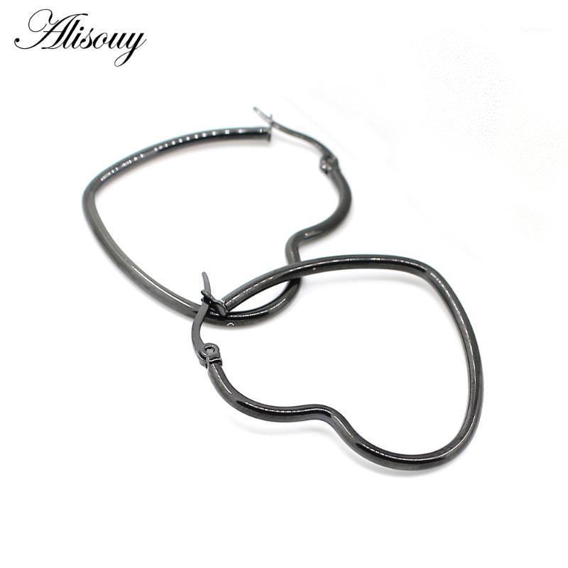 Alisouy Gold color Earrings for Men Women Wedding Female Big Heart Hollow Circle Earrings Hoop Earings Punk Stainless Steel1
Alisouy Gold color Earrings for Men Women Wedding Female Big Heart Hollow Circle Earrings Hoop Earings Punk Stainless Steel1