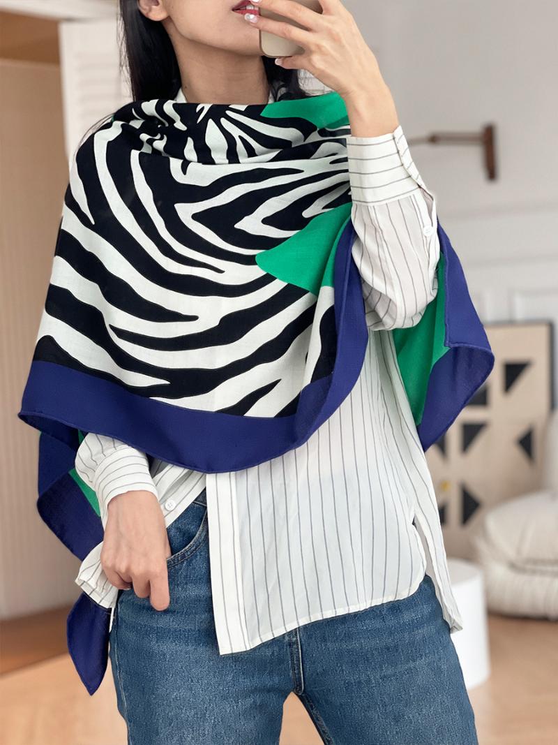 Scarves Green Horse Print Designer Silk Cashmere Scarf Pashmina 140 Hand Rolled Hem Cm, Blue;gray
Scarves Green Horse Print Designer Silk Cashmere Scarf Pashmina 140 Hand Rolled Hem Cm, Blue;gray