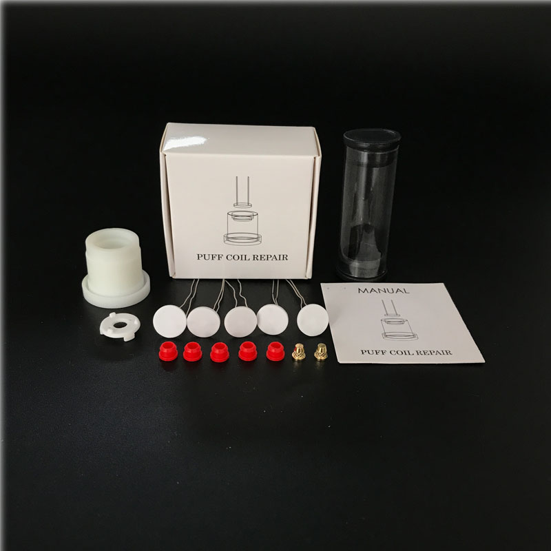 Peak Coil Repair Kit Peak Repair with 5pcs 1.3mm Thickness Heating Coil element with Grommets and Aligment Jig Atomizer and Pin
Peak Coil Repair Kit Peak Repair with 5pcs 1.3mm Thickness Heating Coil element with Grommets and Aligment Jig Atomizer and Pin