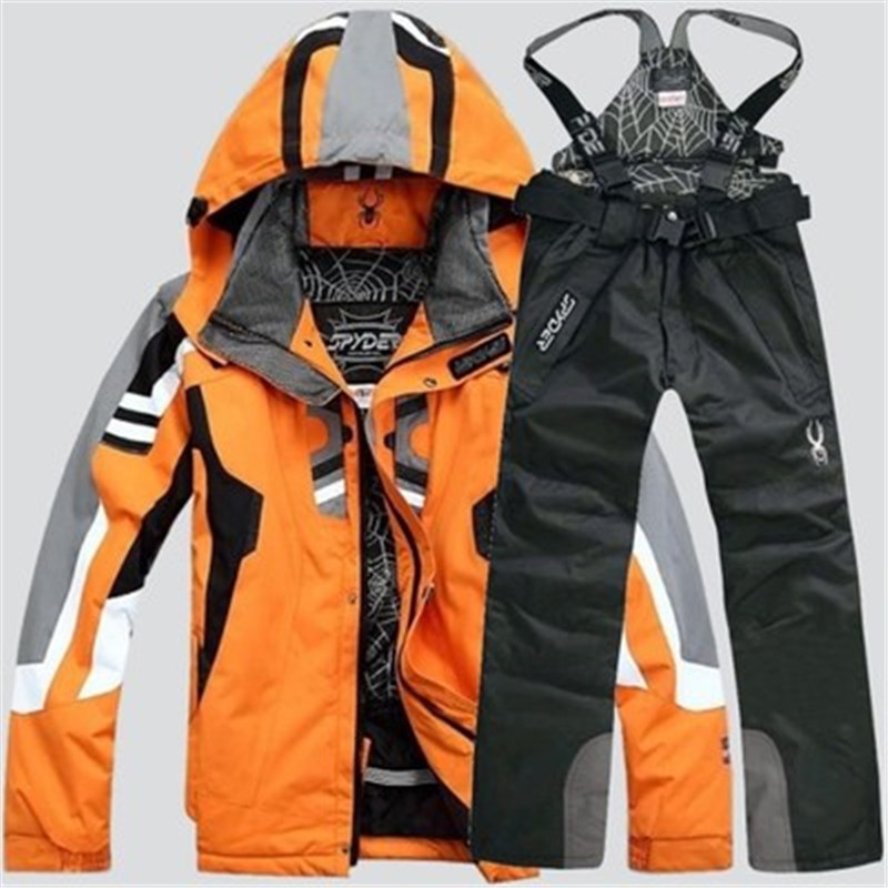 NEW Men Warm Snowboarding Suits Men Winter Ski Suit Male Waterproof Breathable Snow Jacket +Pant Ski Sets set de snowboard 201114