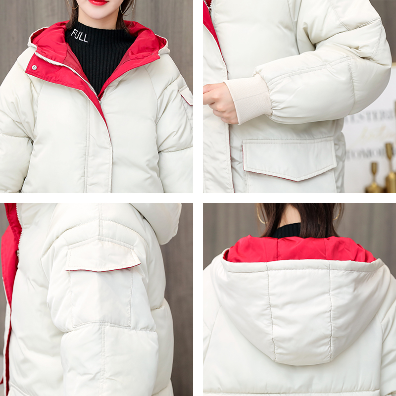 Solid Long Parkas Winter Female Oversized Women's Jacket Korean Style Loose Plus Size Big Pockets Thick Female Cold Coat Outwear 201029