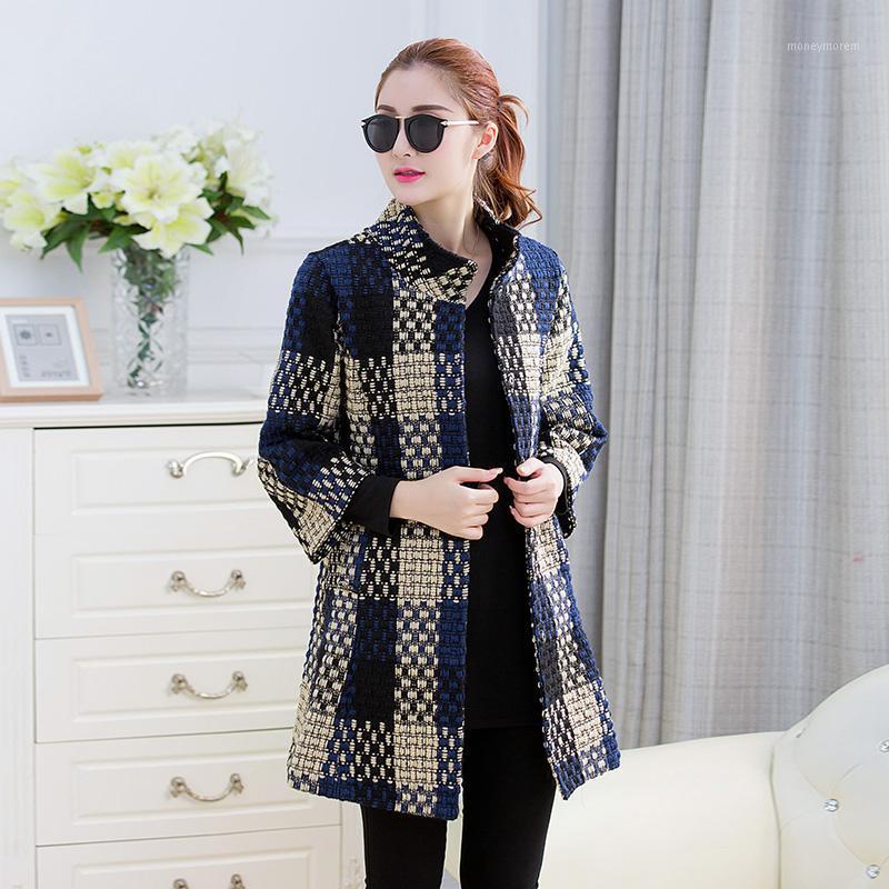 elegant Women's plaid woolen coat student thick woolen coat female long autumn winter wool ladies long plaid jacket1
elegant Women's plaid woolen coat student thick woolen coat female long autumn winter wool ladies long plaid jacket1