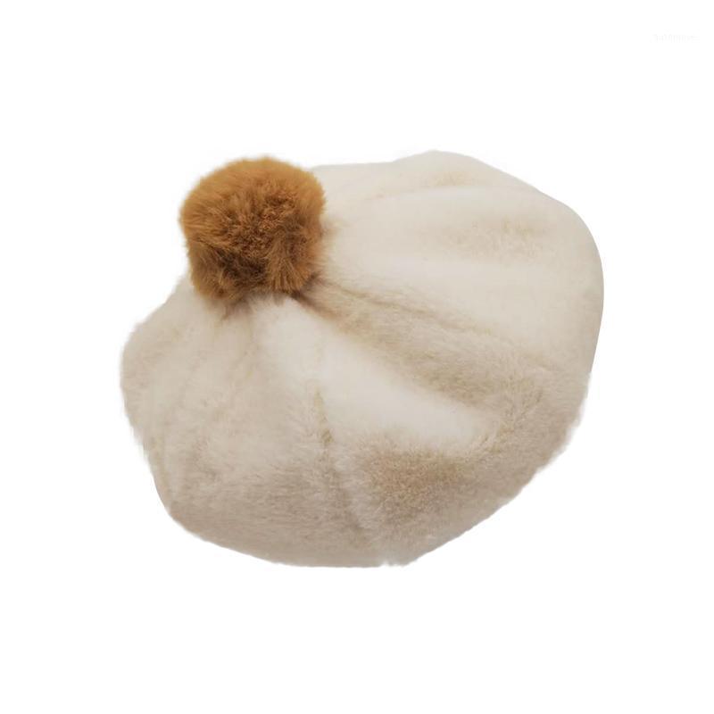 New Fashion Winter Steam Velvet Beret Cute Style Top Beret With Fur Ball Decoration 100% Cotton1, White
New Fashion Winter Steam Velvet Beret Cute Style Top Beret With Fur Ball Decoration 100% Cotton1, White