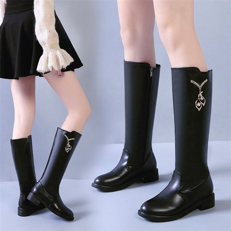 2021 New Winter Fall Female Leather Cozy Calf Rubber Boots No Slip Women's Shoes Big Black -39 864X
2021 New Winter Fall Female Leather Cozy Calf Rubber Boots No Slip Women's Shoes Big Black -39 864X