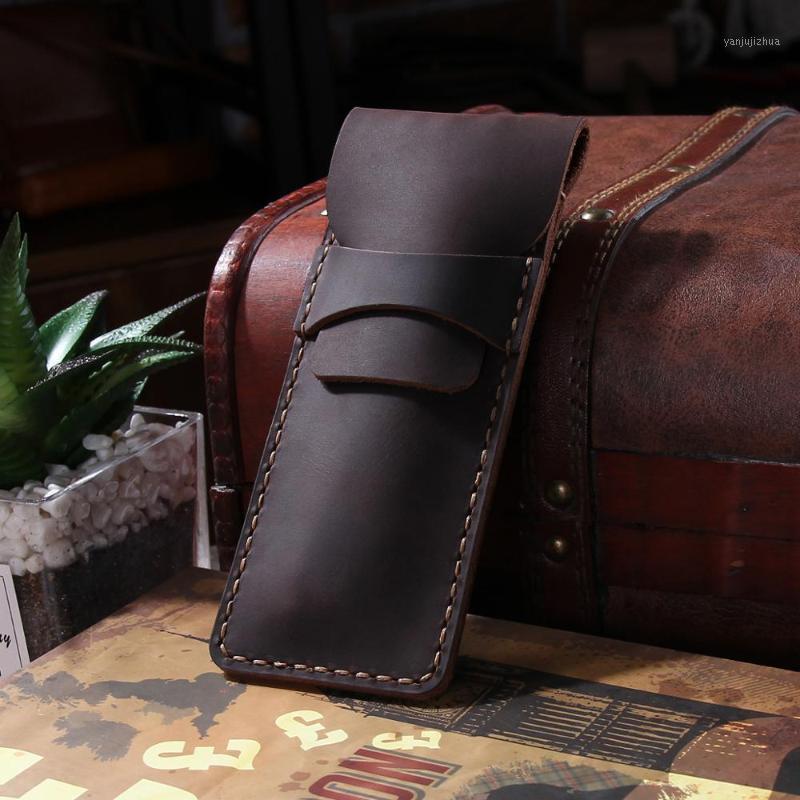 Leather Cowhide Fountain Pen Cases Cover,Handmade Genuine Pencil Bag, Sleeve Pouch, Office School Students Supplies1
Leather Cowhide Fountain Pen Cases Cover,Handmade Genuine Pencil Bag, Sleeve Pouch, Office School Students Supplies1