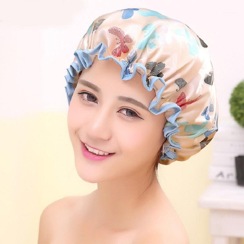 Butterfly Women Shower Cap Waterproof Shower Hair Cap Double Layer Bathing Hat Randomly Color Bathroom Accessories1
Butterfly Women Shower Cap Waterproof Shower Hair Cap Double Layer Bathing Hat Randomly Color Bathroom Accessories1