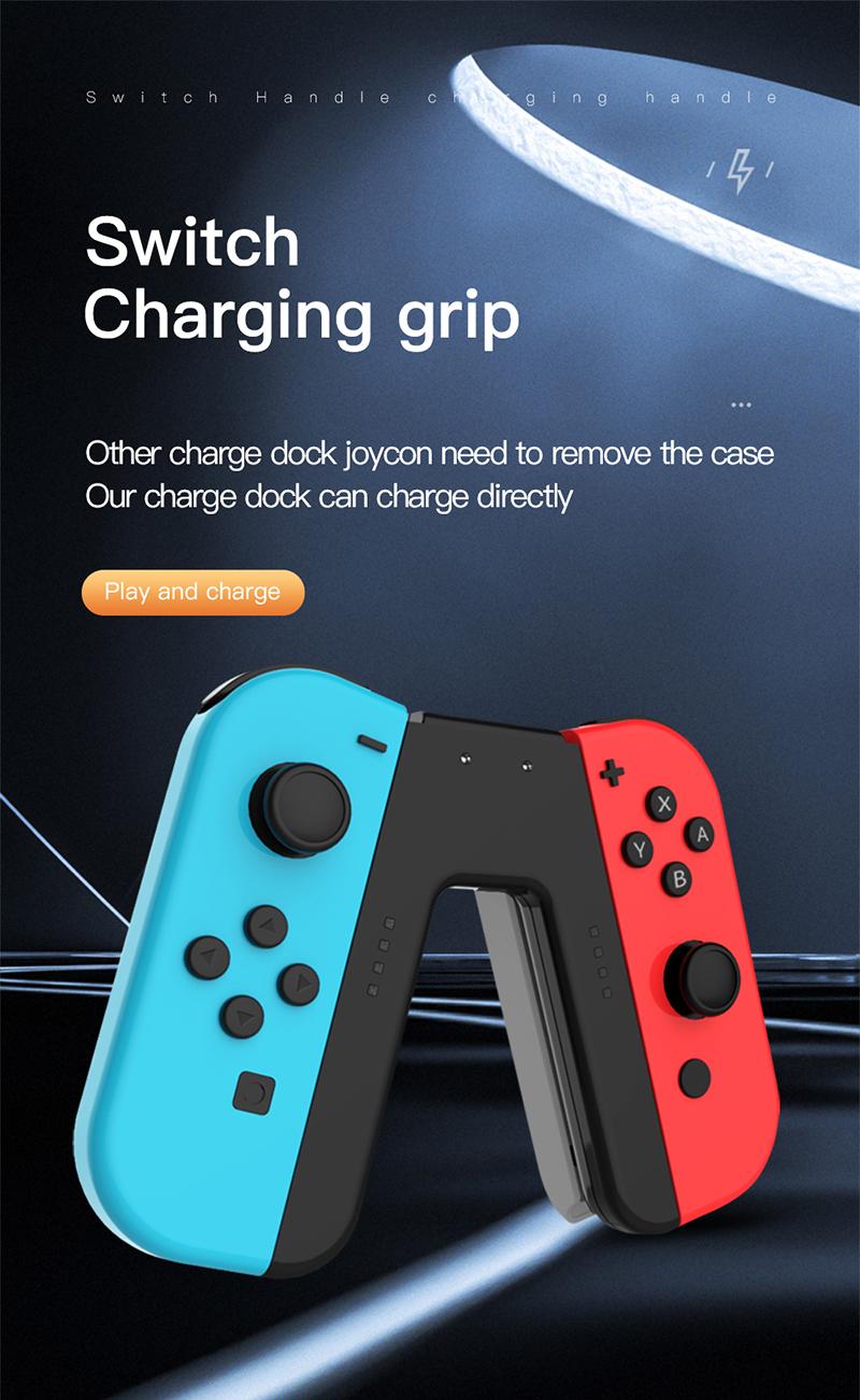 Joy Con Charging Grip for Switch, Portable Switch Controller Joy Con Charger for Switch Accessories
Joy Con Charging Grip for Switch, Portable Switch Controller Joy Con Charger for Switch Accessories