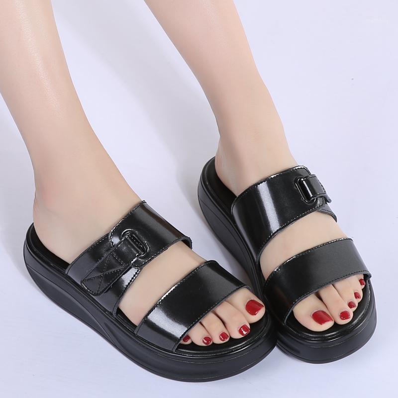 AARDIMI Platform Genuine Leather Women's Slippers Summer Women Flat With Rome Solid Soft Bottom Slippers Shoes Woman Flip Flops1, Silver
AARDIMI Platform Genuine Leather Women's Slippers Summer Women Flat With Rome Solid Soft Bottom Slippers Shoes Woman Flip Flops1, Silver