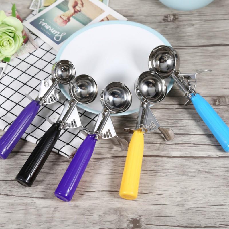 Ice Cream Scoop Kitchen Tools Stainless Steel Spring Handle Mash Potato Watermelon Ball Scooper Home Kitchen Accessories
Ice Cream Scoop Kitchen Tools Stainless Steel Spring Handle Mash Potato Watermelon Ball Scooper Home Kitchen Accessories